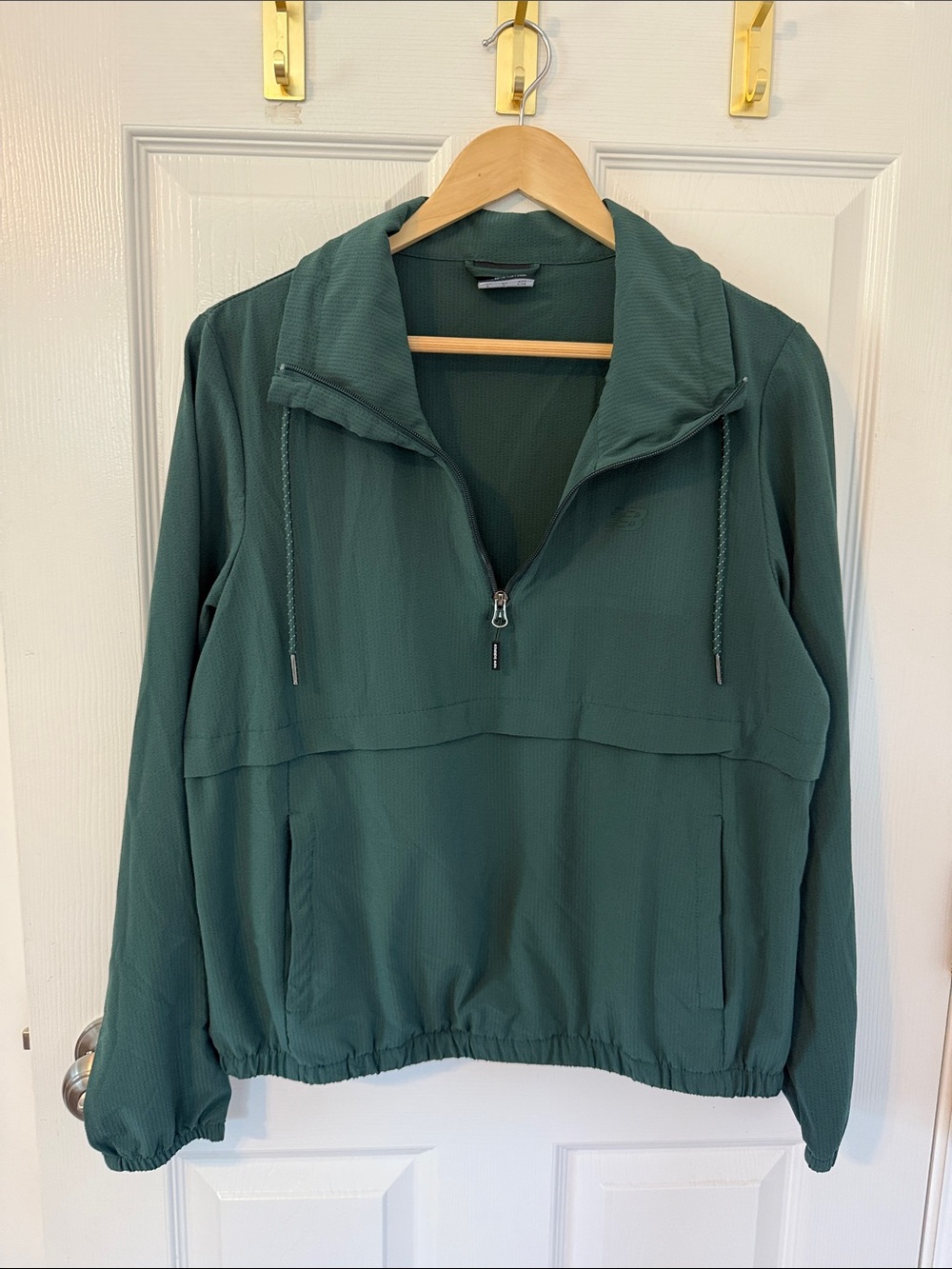 New Balance Women's Deep Green Half-Zip  Pullover